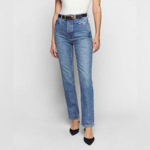 NWOT Reformation Cynthia High Rise Straight Jean